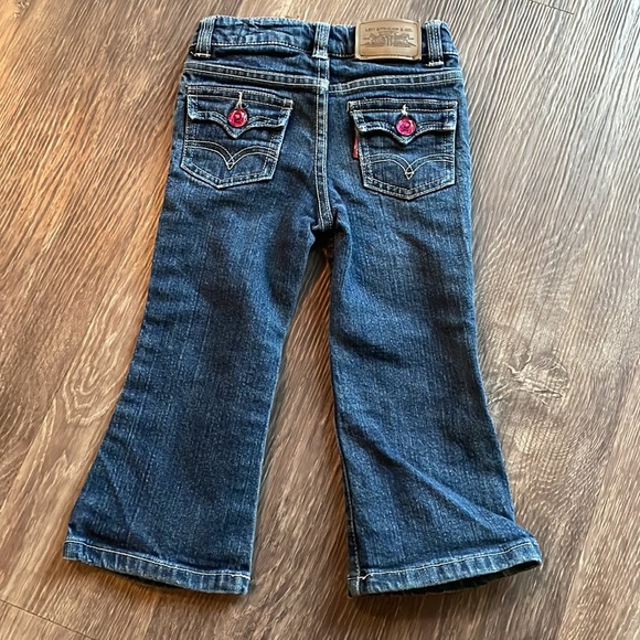 4/$20 Girls Levi’s Bootcut Jewel Jeans Sz 2 - Picture 4 of 4